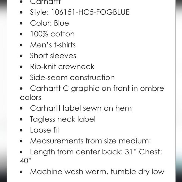 Carhartt Loose Fit Heavyweight C Graphic S/S T-Shirt - Picture 7 of 9